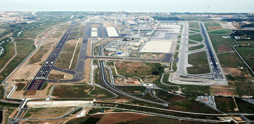 Última pista de aterrizaje del aeropuerto