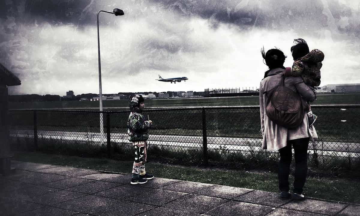 jugar con niños en el aeropuerto