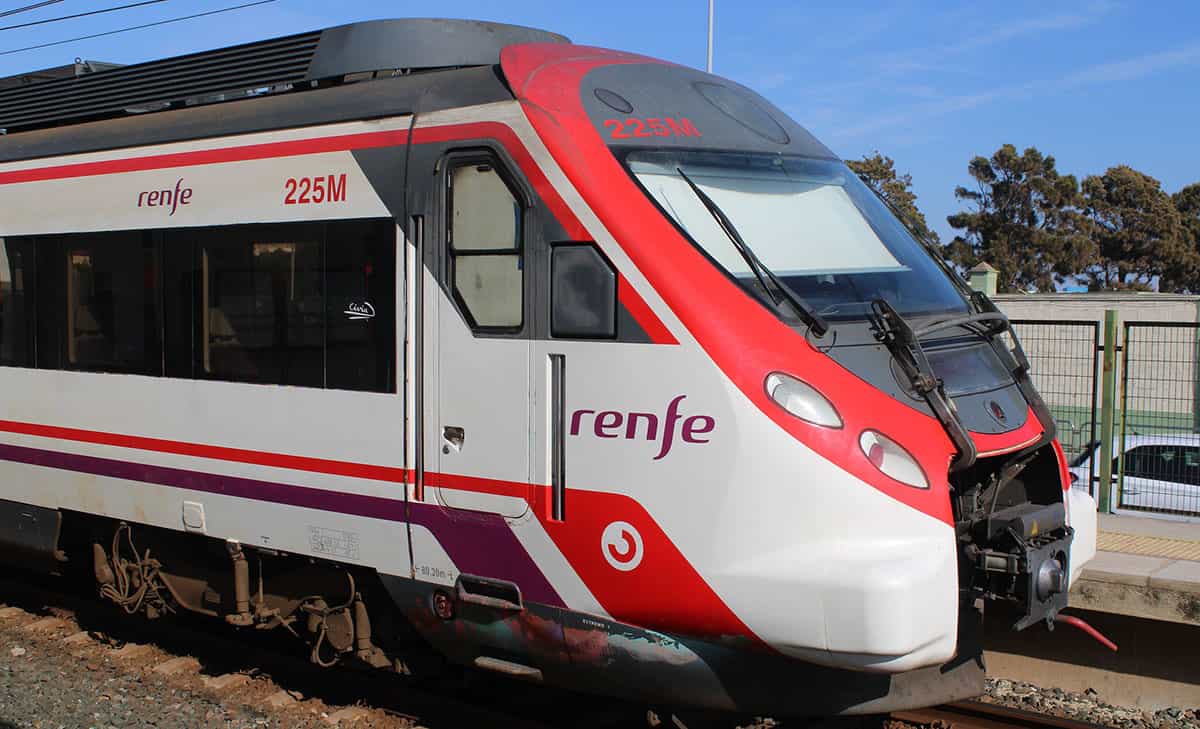 tren desde el aeropuerto