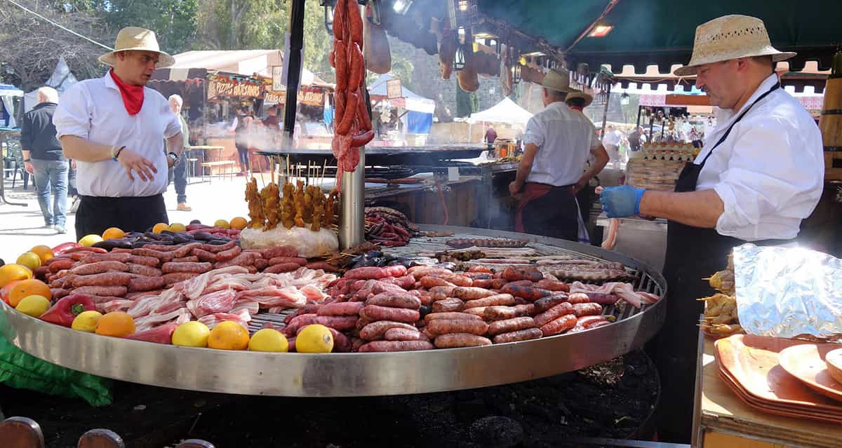 Barbacoa argentina en Feria de los Pueblos
