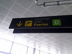 terminal de salidas en malaga aeropuerto