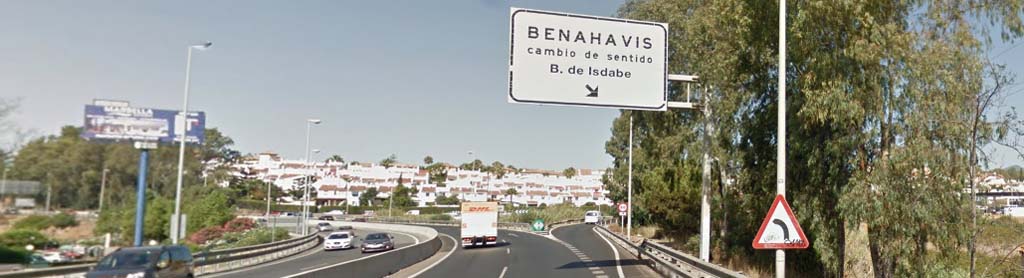 Exit to Benahavis town