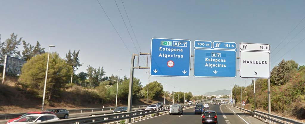 Vom Flughafen Málaga nach Benahavís über die Autobahn