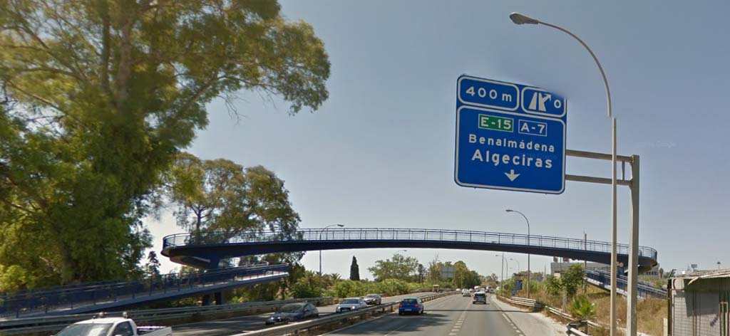 Richtung Algeciras bis zur Ausfahrt Mijas