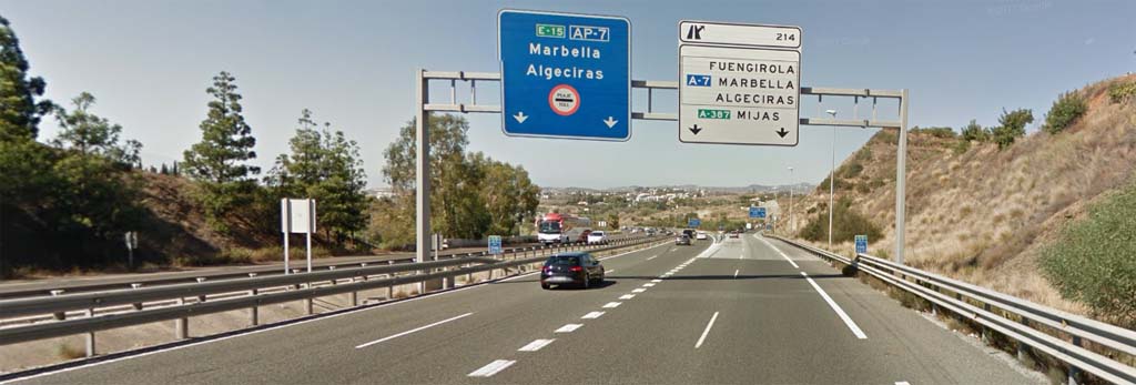 Sie können die Maut-Autobahn oder die kostenlose Autobahn für die Fahrt nach Algeciras wählen.