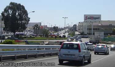 Ausfahrt vom Flughafen Málaga